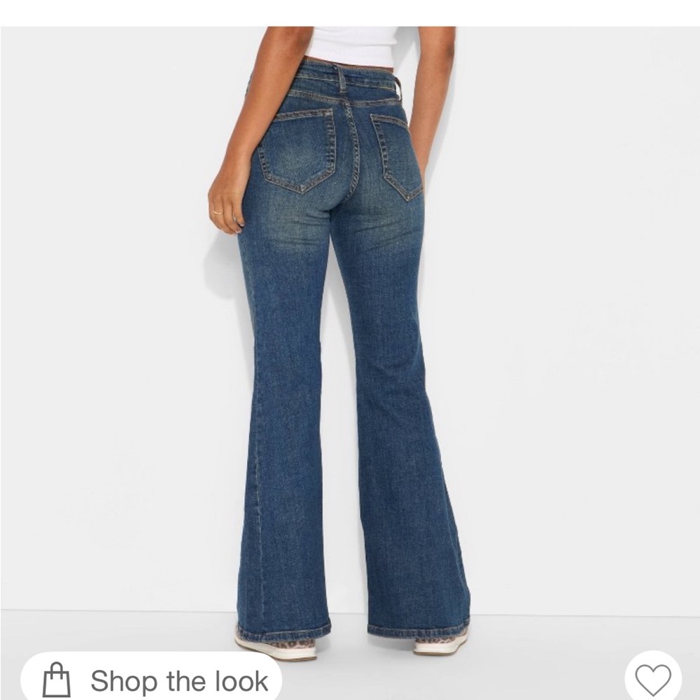 Wild Fable Target Mid Rise Flare Jeans - Picture 6 of 11